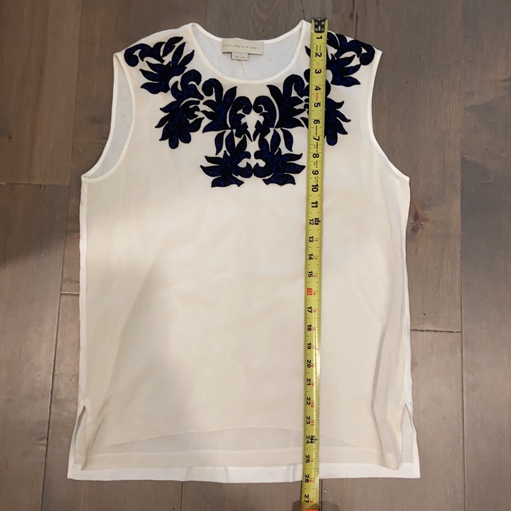 Stella McCartney Ivory Tank with Overlay - EU 38 - Picture 6 of 7